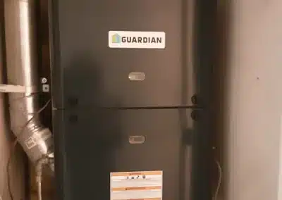 Guardian residential gas furnace installed inside a Sacramento home.